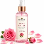 Rose water toner with pink roses